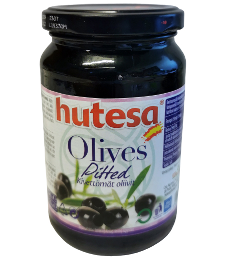 Hutesa Olive Black Pitted 350/150g